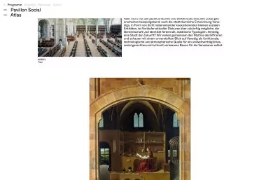 Website for Entwerfen und Gebäudelehre