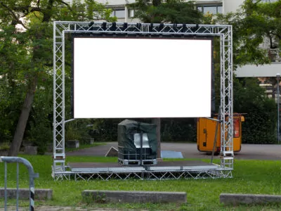 LED screen from Rundgang 2021 at ABK Stuttgart