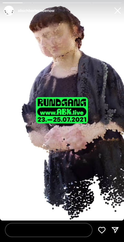 Social Media posts from Rundgang 2021 at ABK Stuttgart