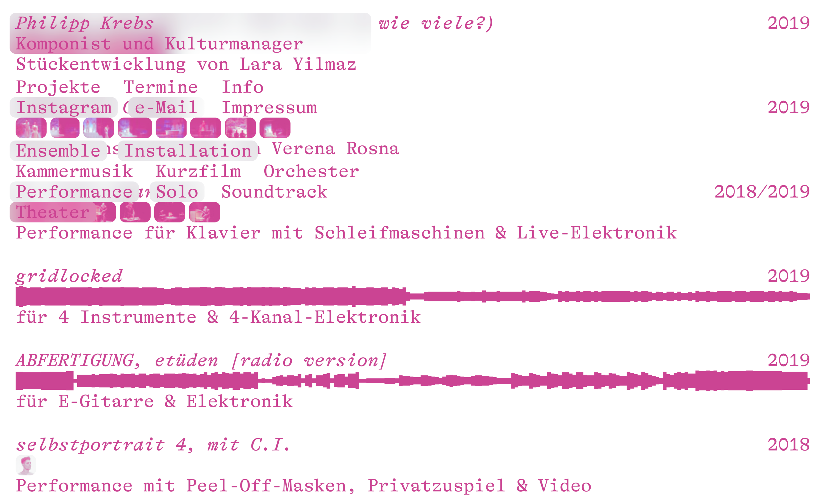 Website for composer Philipp Krebs
