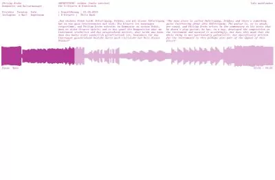 Color change of the Website for Composer Philipp Krebs