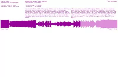 Color change of the Website for Composer Philipp Krebs