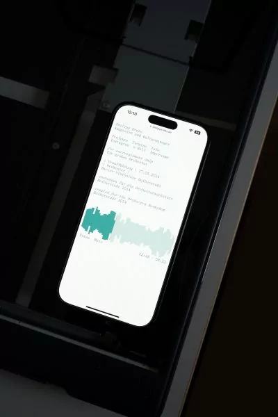 Mobile Version of the Website for composer Philipp Krebs