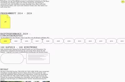 Website Theater of the long now